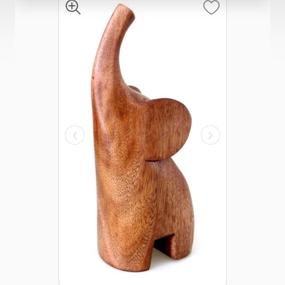 Novica Handmade Wood Sculpture “Essential Elephant”